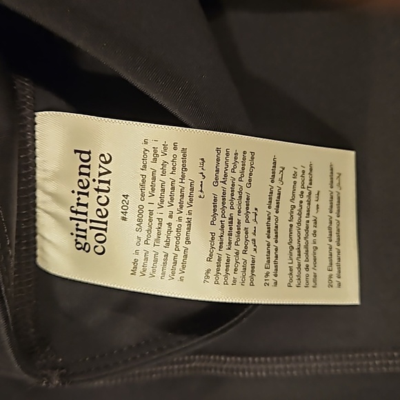 💕GIRLFRIEND COLLECTIVE💕 Compressive Pocket Leggings ~ Black Small S NWT - Picture 15 of 16